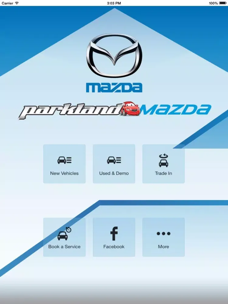 Parkland Mazda Mobile iPad 应用截图
