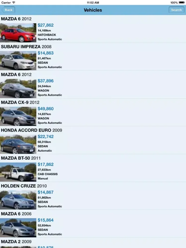 Parkland Mazda Mobile iPad 应用截图