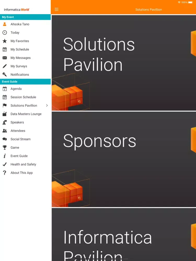Informatica Events iPad 應用截圖