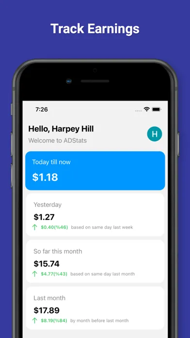 ADStats - AdMob Earnings Stats স্ক্রিনশট