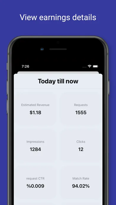 ADStats - AdMob Earnings Stats স্ক্রিনশট