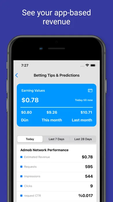 ADStats - AdMob Earnings Stats স্ক্রিনশট