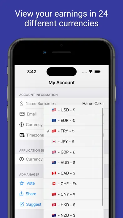ADStats - AdMob Earnings Stats স্ক্রিনশট