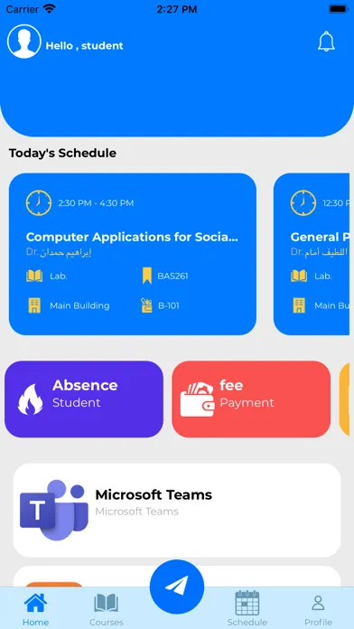 Al Salam University SIS App Ekran Görüntüleri