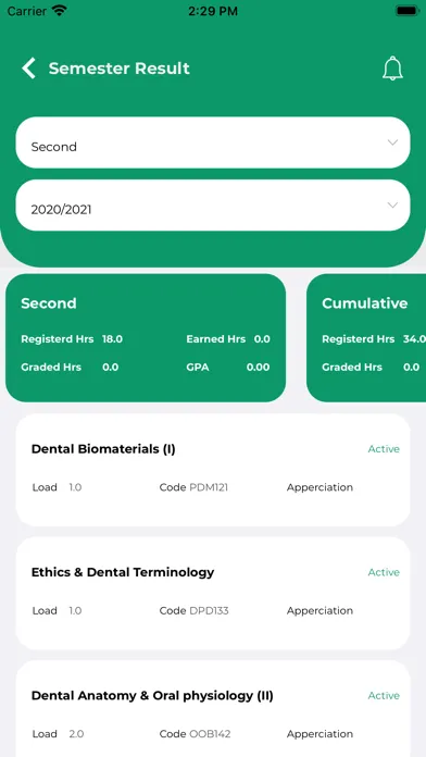 Al Salam University SIS App Ekran Görüntüleri