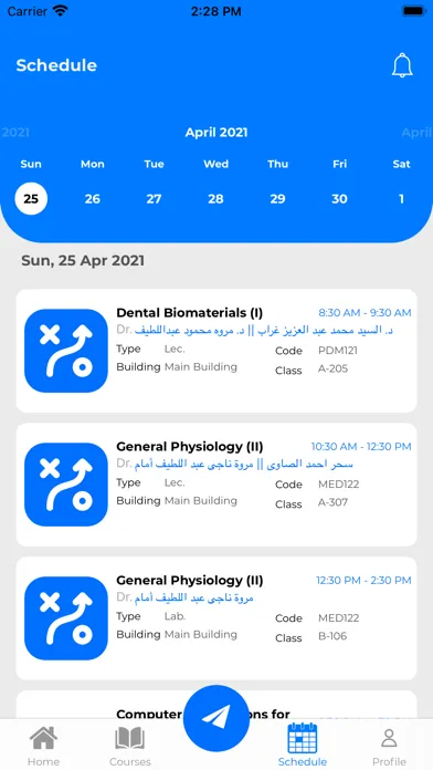 Al Salam University SIS App Ekran Görüntüleri