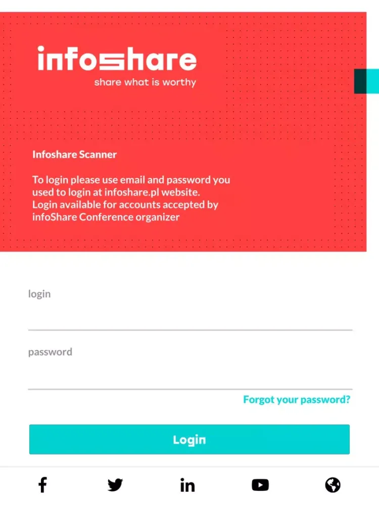 Infoshare Scanner iPad  স্ক্রিনশট