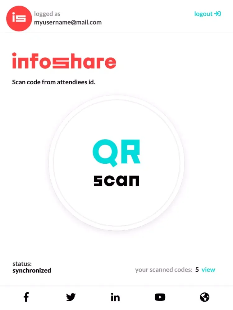 Infoshare Scanner iPad  স্ক্রিনশট