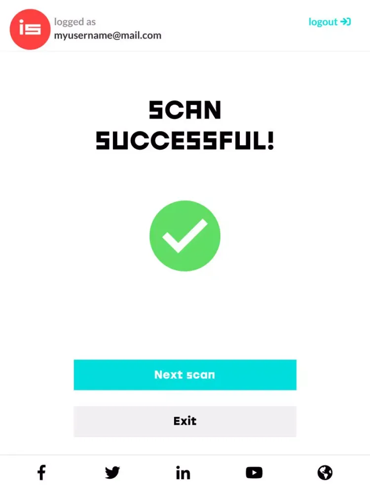 Infoshare Scanner iPad  স্ক্রিনশট