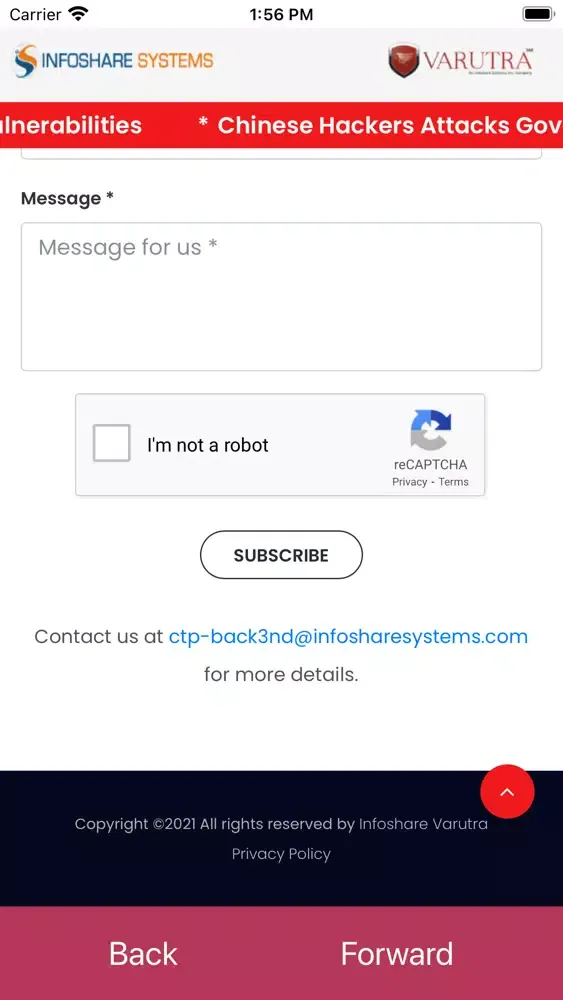 Screenshot di CTP