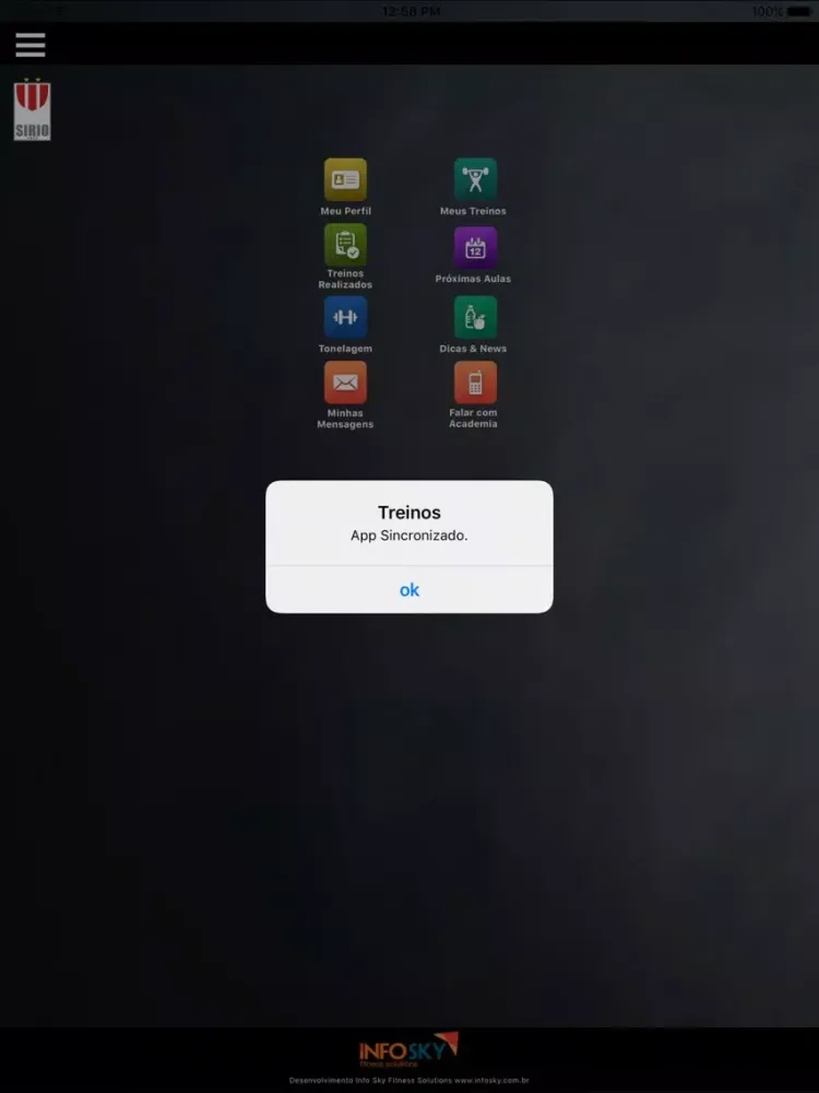 Zrzuty ekranu Mobile Aluno Clube Sirio iPad 