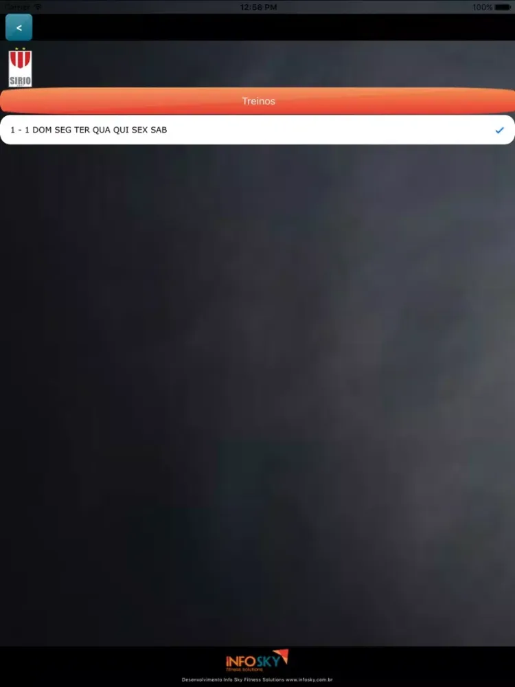 Zrzuty ekranu Mobile Aluno Clube Sirio iPad 