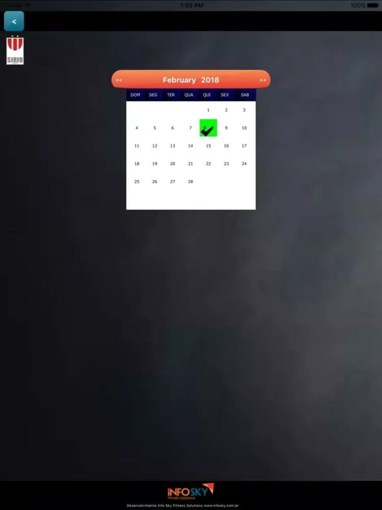 Zrzuty ekranu Mobile Aluno Clube Sirio iPad 