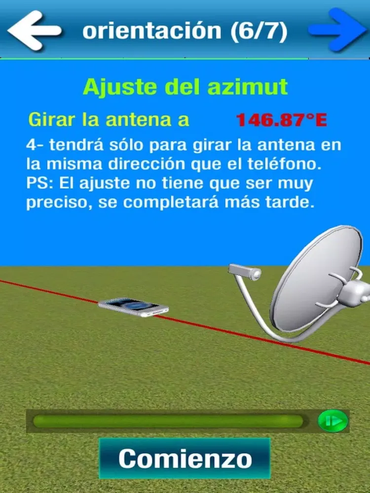 Captures d'écran de SatCatcher parábola Alineación iPad 