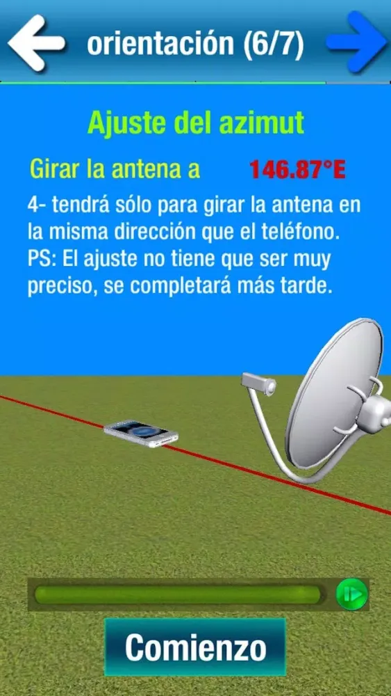 Captures d'écran de SatCatcher parábola Alineación