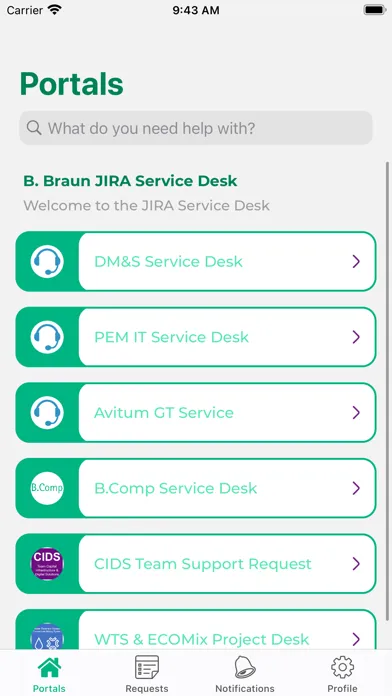 BBraun Jira Servicedesk Ekran Görüntüleri