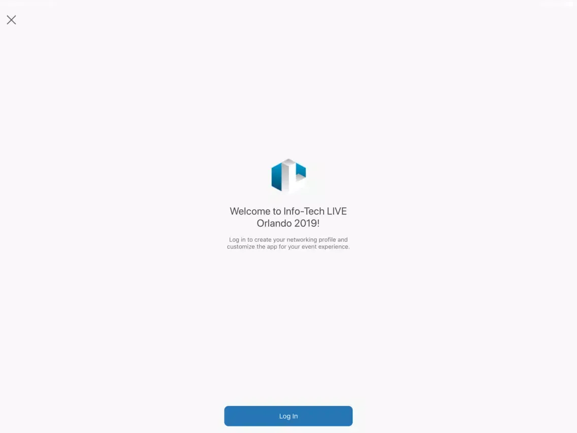 Info-Tech LIVE Events iPad  スクリーンショット
