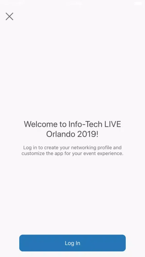 Info-Tech LIVE Events スクリーンショット