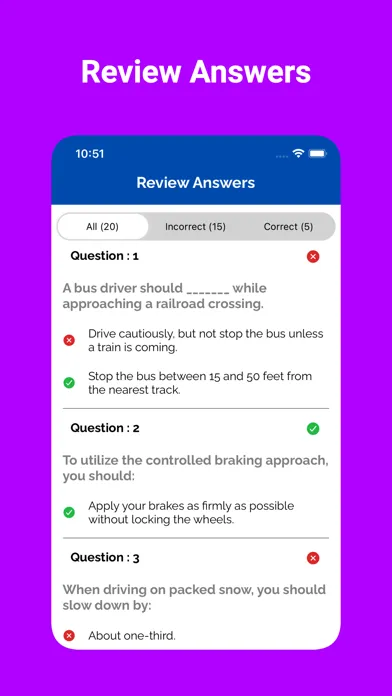 California CDL Prep Test Screenshots