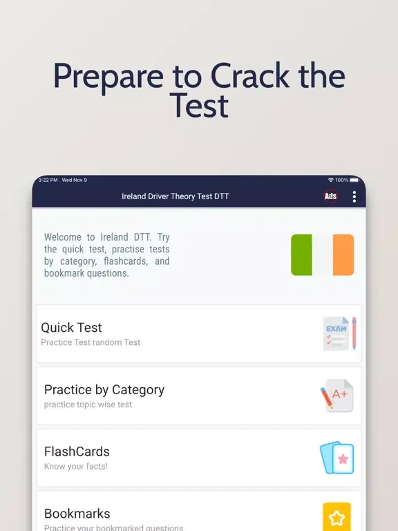 Driver Theory Test DTT Ireland iPad  スクリーンショット