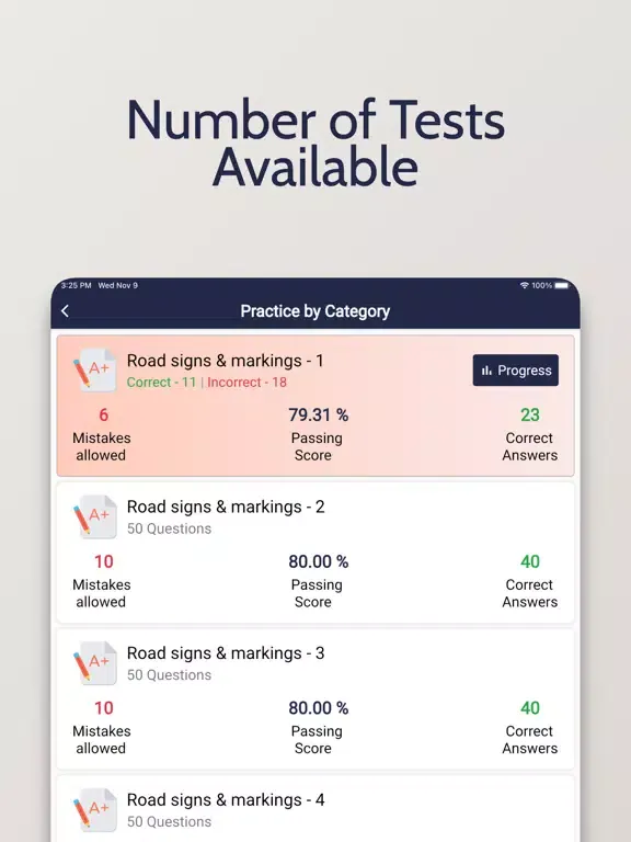 Driver Theory Test DTT Ireland iPad  スクリーンショット