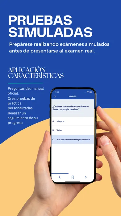 Screenshot di Examen CCSE Nacionalidad