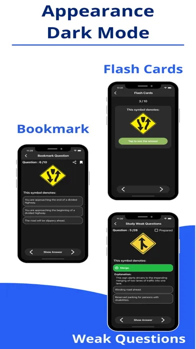 FL DMV Permit Test Study Guide Screenshots