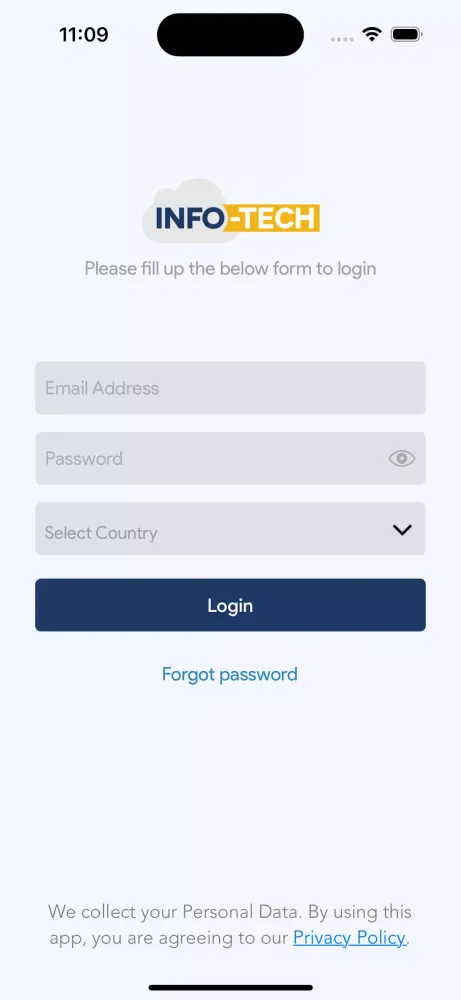 INFO-TECH CRM 스크린샷