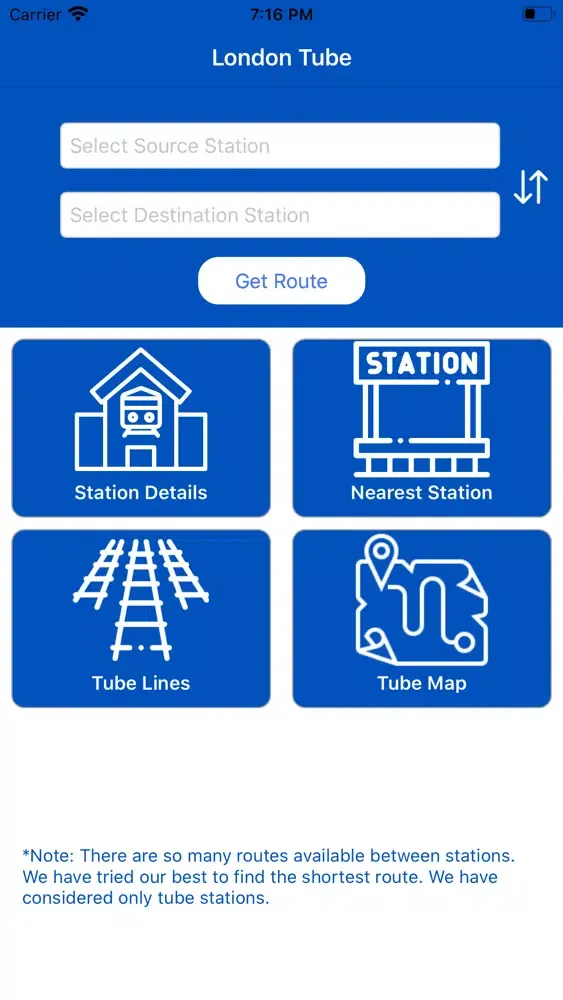 London Tube - Route Planner سکرین شاٹس