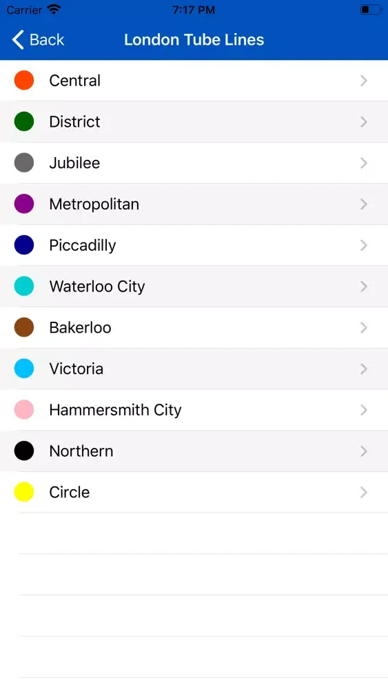 London Tube - Route Planner سکرین شاٹس