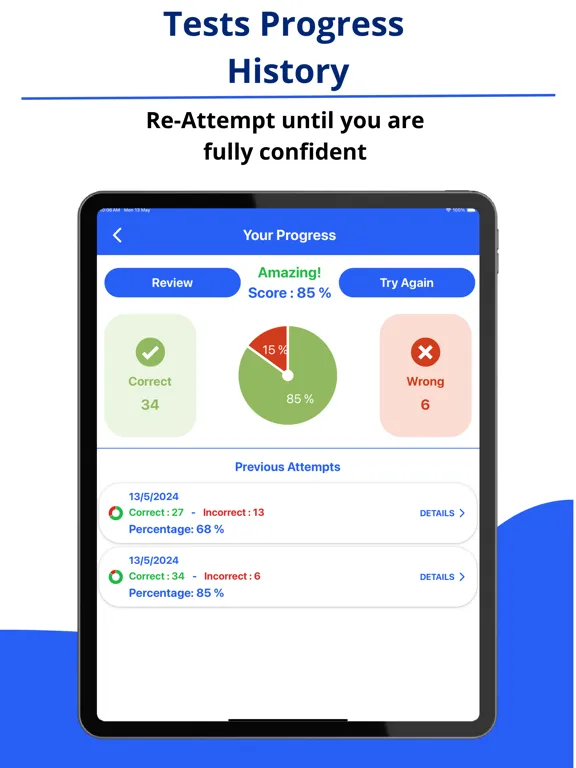 Oregon DMV Permit Test Prep iPad  Screenshots
