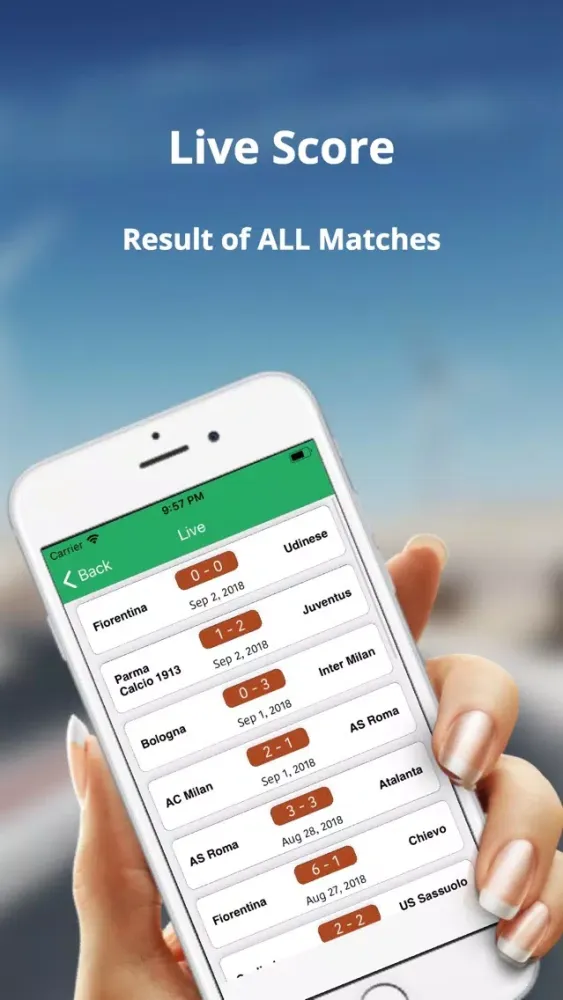 Capturas de tela do Serie A Football Live Score