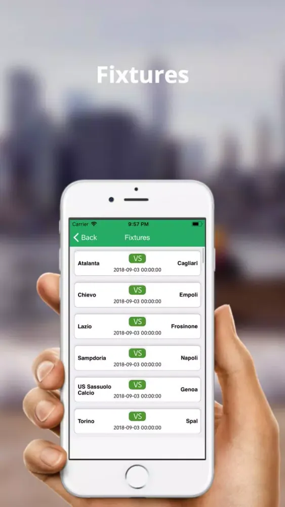 Capturas de tela do Serie A Football Live Score
