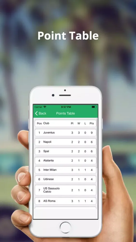 Capturas de tela do Serie A Football Live Score
