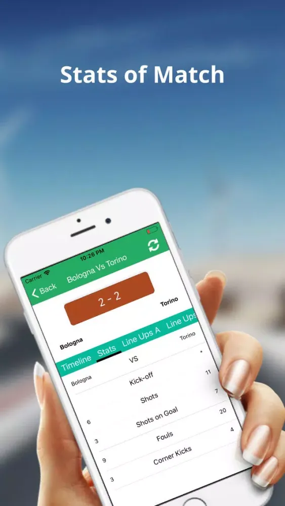 Capturas de tela do Serie A Football Live Score