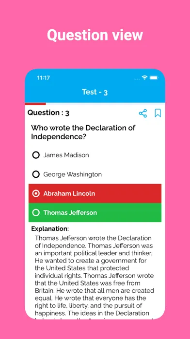 US Citizenship Prep Test 2024 スクリーンショット