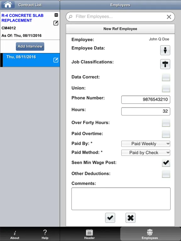 Info Tech Field Interviewer iPad  Ekran Görüntüleri