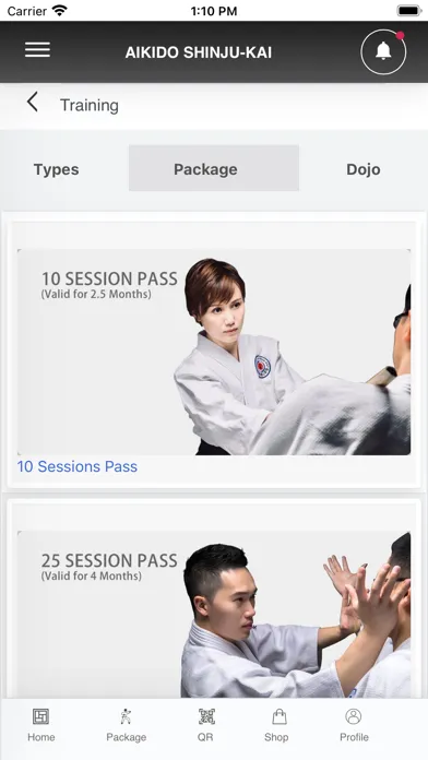 Captures d'écran de Shinju-Kai Aikido App