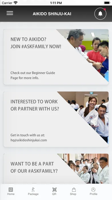 Captures d'écran de Shinju-Kai Aikido App