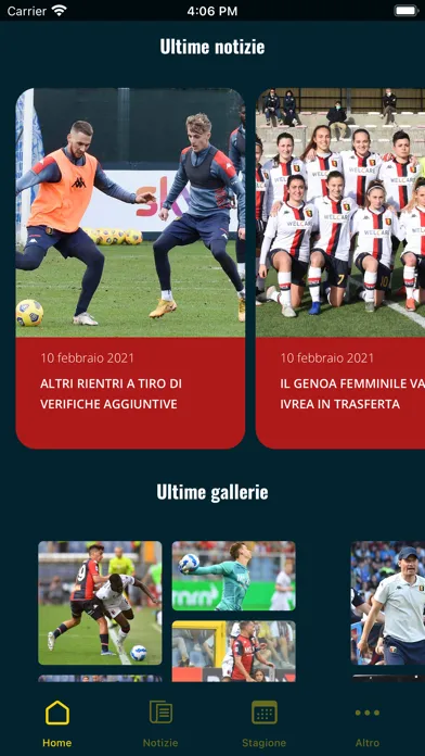 Zrzuty ekranu Genoa App Ufficiale