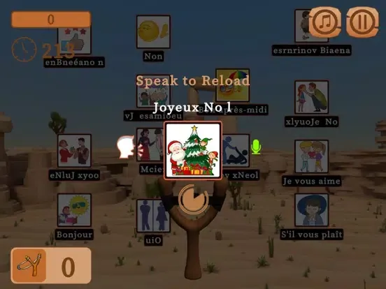 صور Slingshot French Vocab Game iPad 