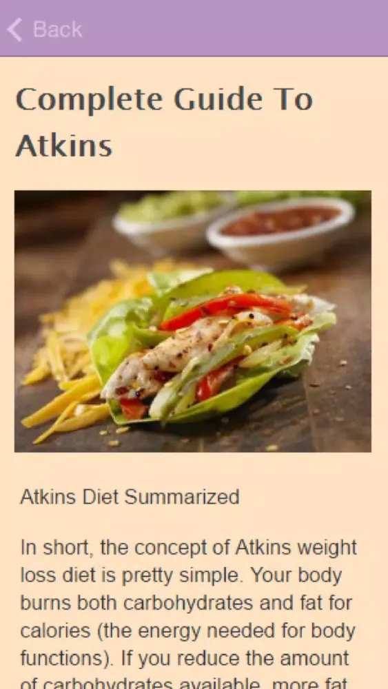 Atkins Diet Recipes. Ekran Görüntüleri
