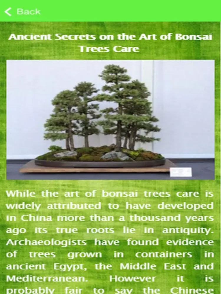 Captures d'écran de Bonsai Tree Care Guide iPad 
