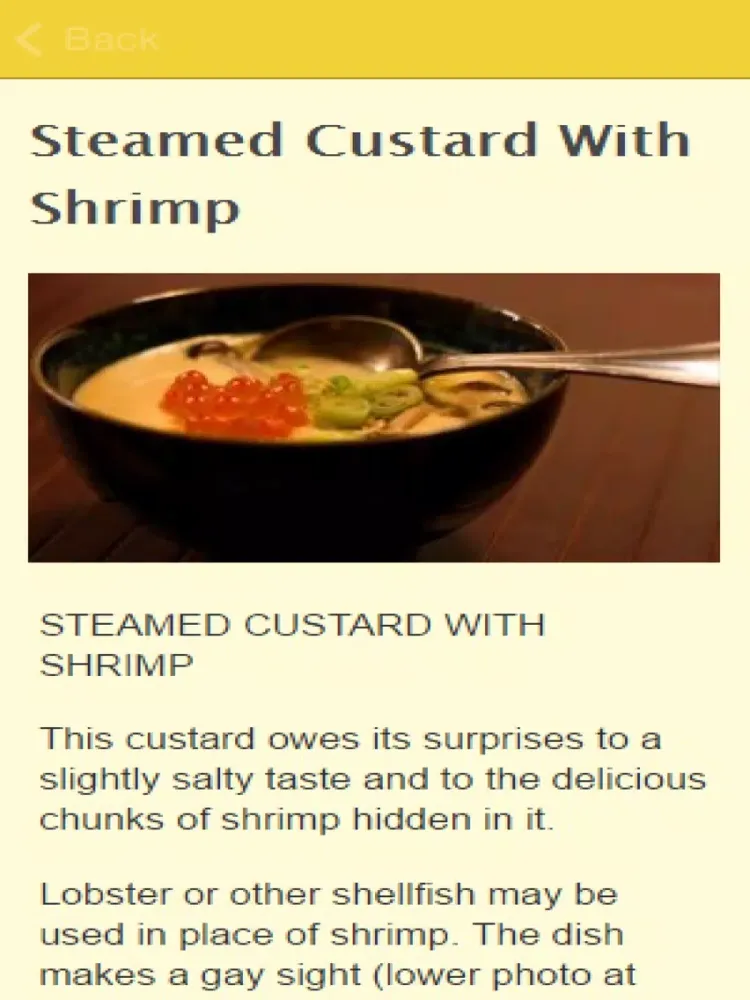 Ảnh chụp màn hình của Custard Recipes iPad 