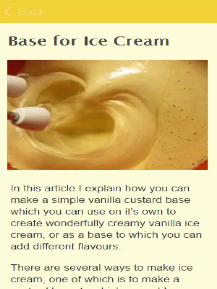 Ảnh chụp màn hình của Custard Recipes iPad 