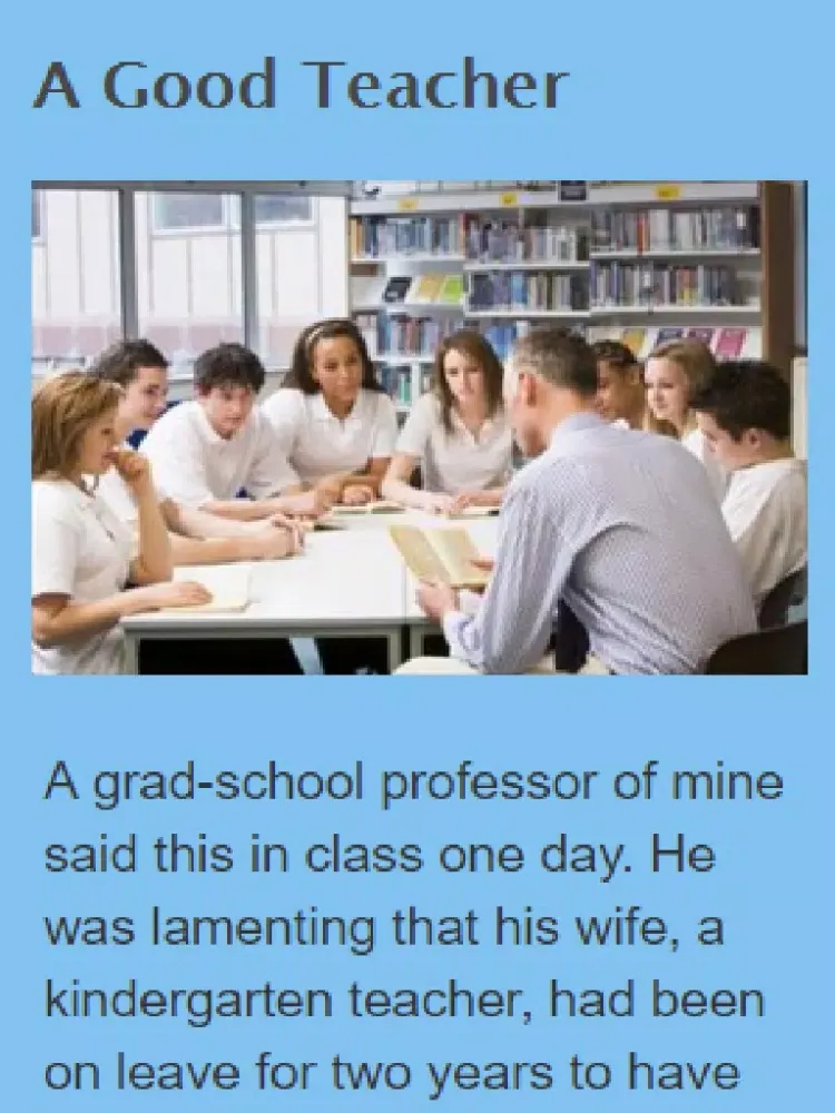 صور How To Be A Good Teacher iPad 