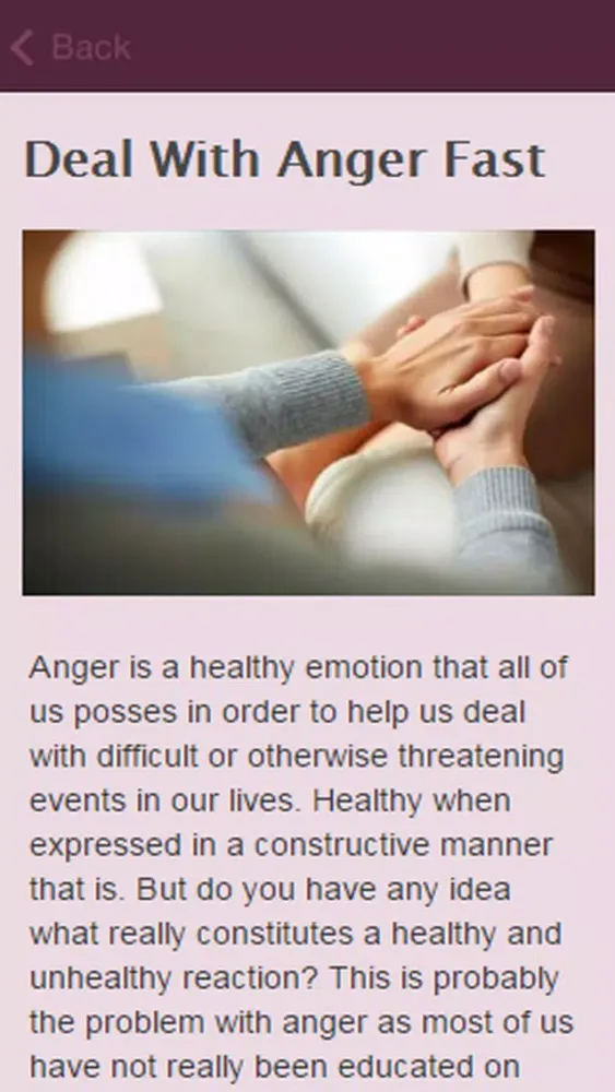 Tangkapan skrin How To Deal With Anger