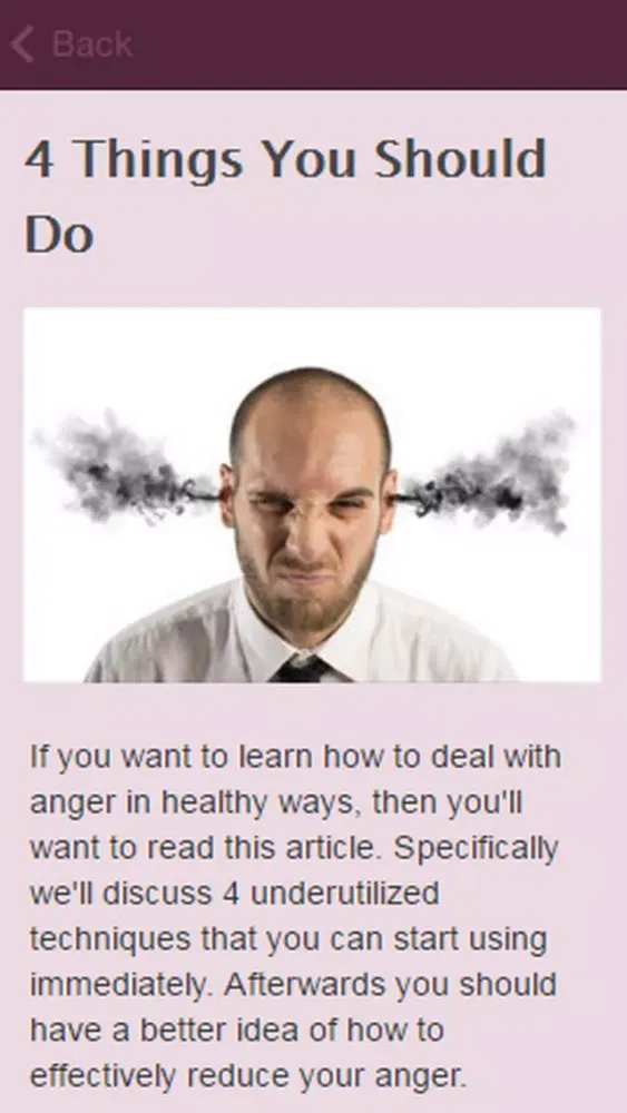 Tangkapan skrin How To Deal With Anger