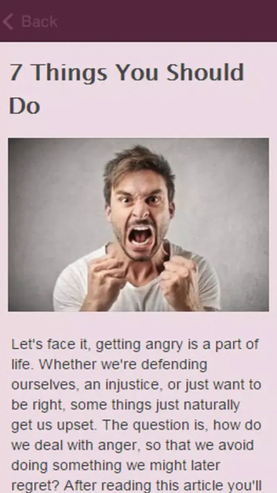 Tangkapan skrin How To Deal With Anger
