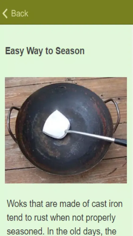 Zrzuty ekranu How To Season A Wok